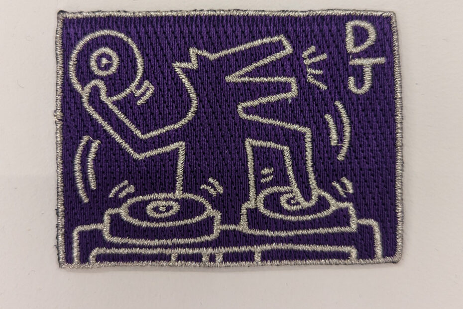 Drawing of DJ animal by Keith Haring