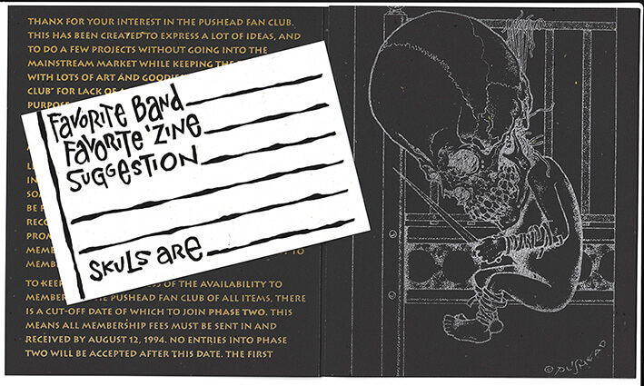 Pushead fanclub card
