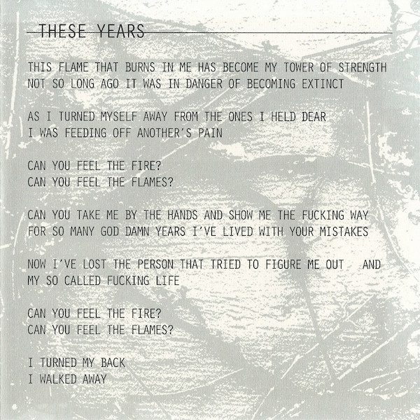 Lyric sheet page 1