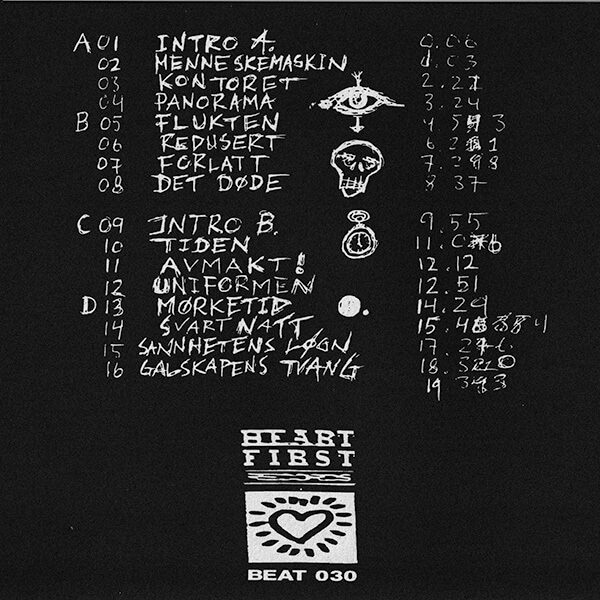 Booklet back cover with song titles