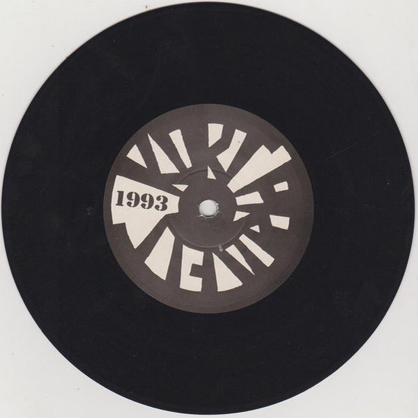 side B label with band logo